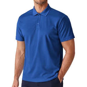 image:imagePINSPARK Mens Polo Shirts Short Sleeve Lightweight Moisture Wicking Quick Dry Casual Workout Collared Shirt Plain 3 Pack SetDeep Blue