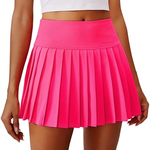 image:imagePINSPARK Pleated Tennis Skirts for Women High Waist Golf Skirt Lightweight Mini Athletic Skorts for Pickleball WorkoutHot Pink