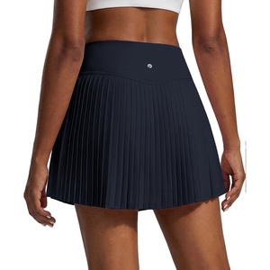 image:imagePINSPARK 15 High Waist Pleated Tennis Skirts for Women with Shorts Mini Athletic Workout Golf Skort Skirts with PocketsDark Navy