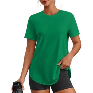 image:imagePINSPARK Workout Tops for Women Short Sleeve Athletic Shirts UPF 50 Quick Dry Running Outfits for Exercise Gym Hiking S3XLGreen