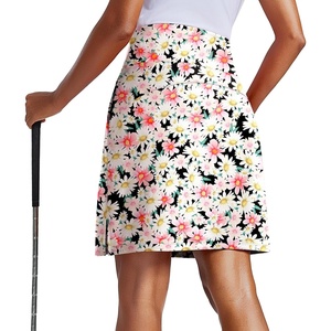 image:imagePINSPARK 20 Skorts for Woman Knee Length UPF 50 Golf Skirts with 3 Pockets High Waisted Athletic Tennis Skort Casual SkirtPink Floral